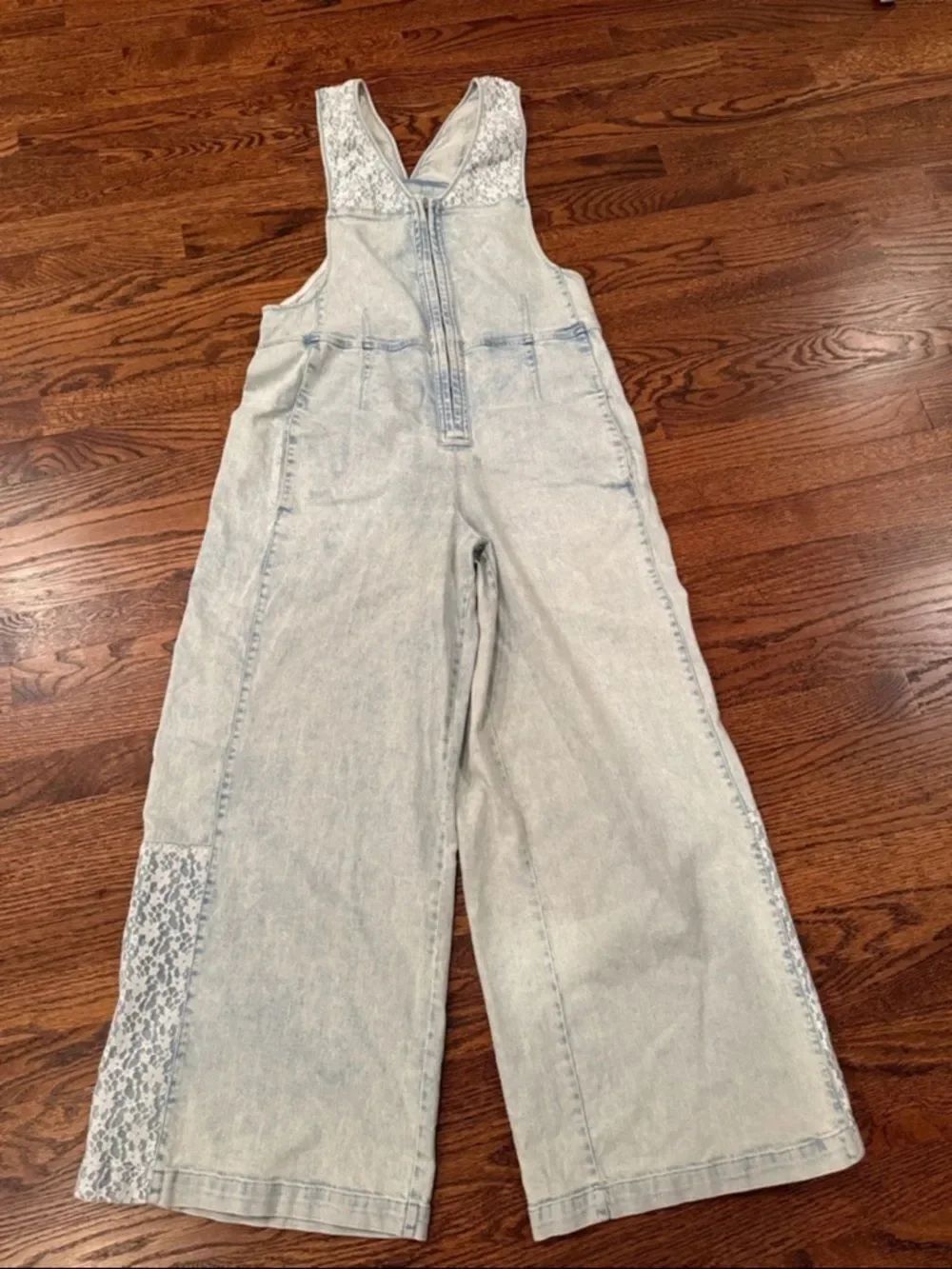 New Anthropologie Pilcro Front-Zip Wide-Leg Jumpsuit Size S - Picture 5 of 8